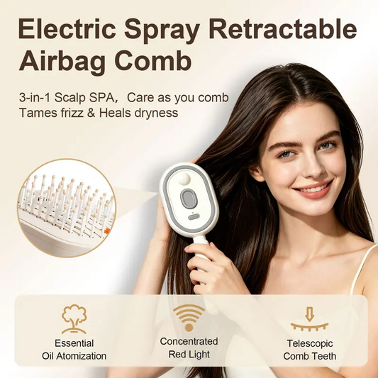 3-in-1 Electric Spray Air Cushion Massage Comb
