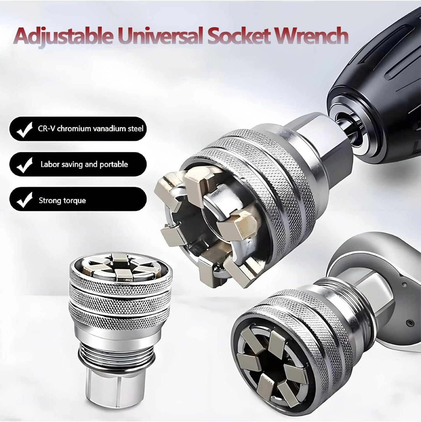 🚗HOT SALE🔥 Multi-Function Universal Socket Wrench Tool