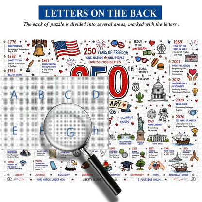 🧩🎁 Patriotic America Jigsaw Puzzle 1000 Pieces